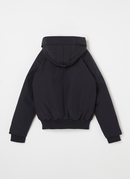 Airforce Gewatteerd bomberjack met capuchon - achterkant 3 blauw