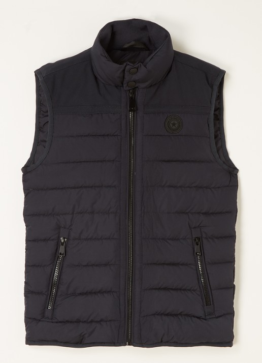 Airforce Gewatteerde bodywarmer met steekzakken - voorkant 2 blauw
