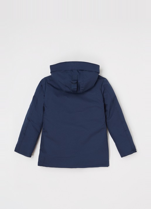 Airforce Gewatteerde parka met capuchon - achterkant blauw