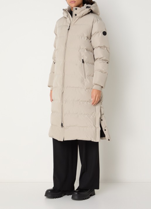Airforce Grace gewatteerde jas met afneembare capuchon  - detail 3 khaki