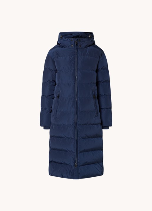 Airforce Grace gewatteerde jas met afneembare capuchon  - voorkant donkerblauw
