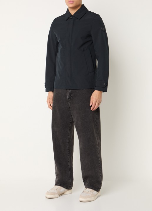 Airforce Jack met ritszakken en waterafstotende coating - voorkant 4 donkerblauw