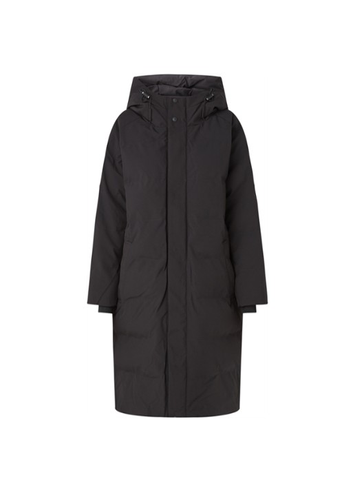 Airforce Janet gewatteerde parka van  polyester - voorkant zwart