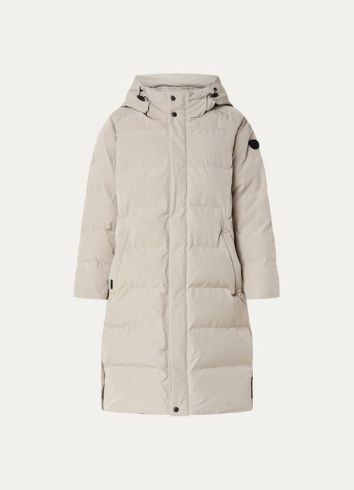 Airforce Janet gewatteerde parka van  polyester    - voorkant beige