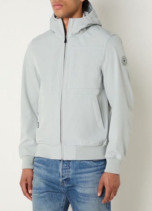 Airforce Javi softshell jack met capuchon en ritszakken