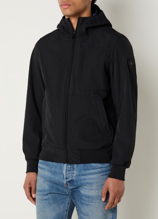 Airforce Javi softshell jack met capuchon en ritszakken