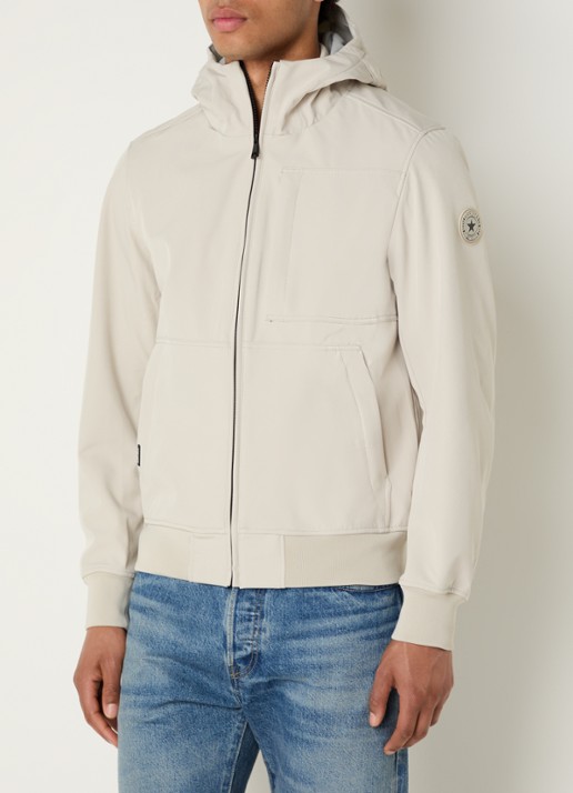 Airforce Javi softshell jack met capuchon en ritszakken