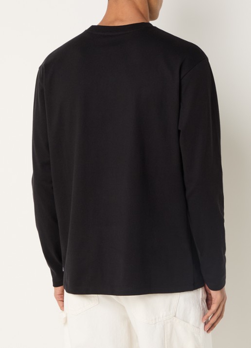Airforce Longsleeve met logo - achterkant 3 zwart