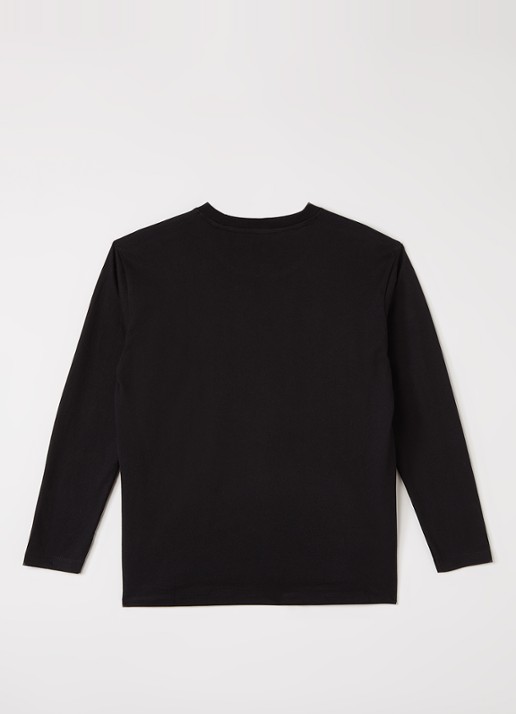 Airforce Longsleeve met logo - voorkant 3 zwart