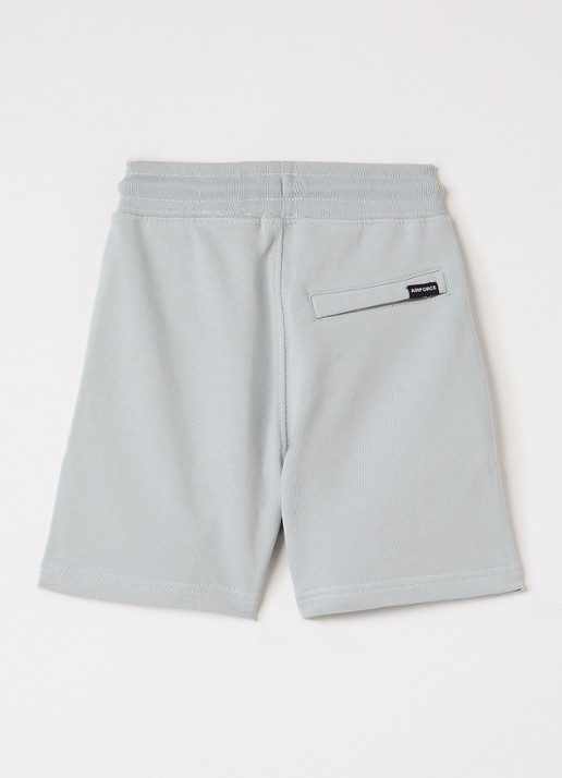 Airforce Loose fit korte joggingbroek - voorkant 3 lichtgrijs