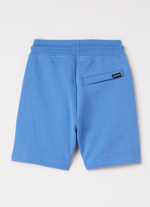 Airforce Loose fit korte joggingbroek - voorkant 2 blauw