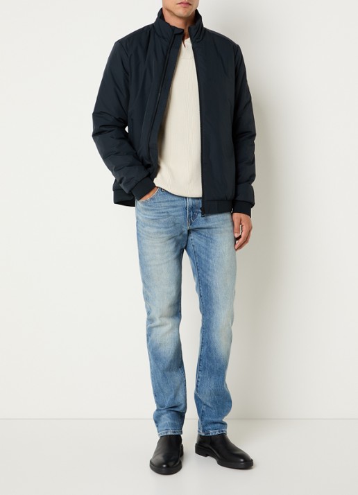 Airforce Luke jack met ritszakken - voorkant 4 donkerblauw
