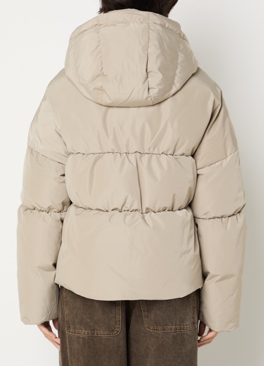 Airforce Maya puffer jack met steekzakken - achterkant 2 creme