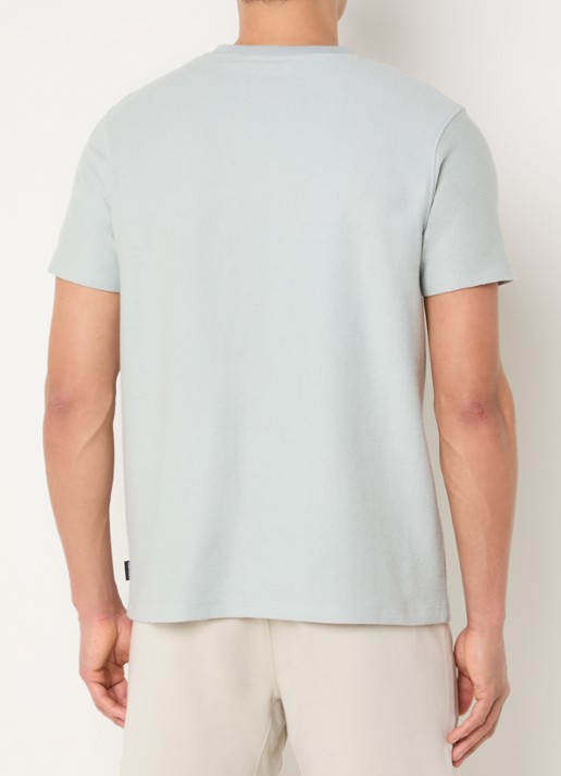 Airforce Milo T-shirt met logoborduring - achterkant 4 mint