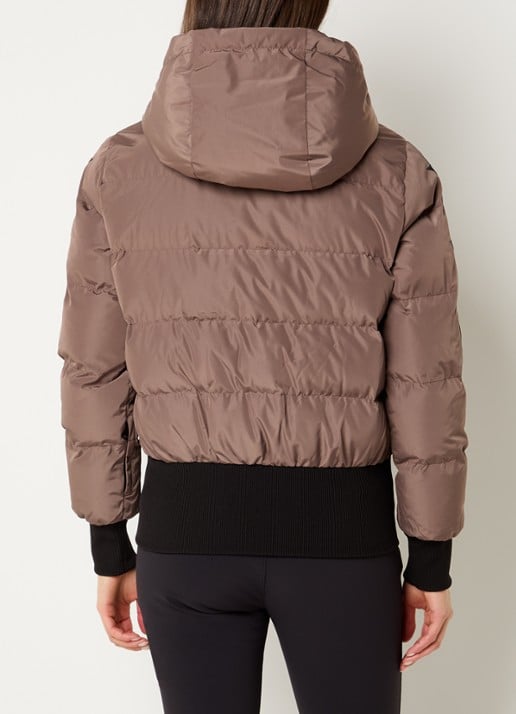 Airforce Nashoba ski-jas met capuchon en waterafstotende coating - achterkant 6 lichtbruin