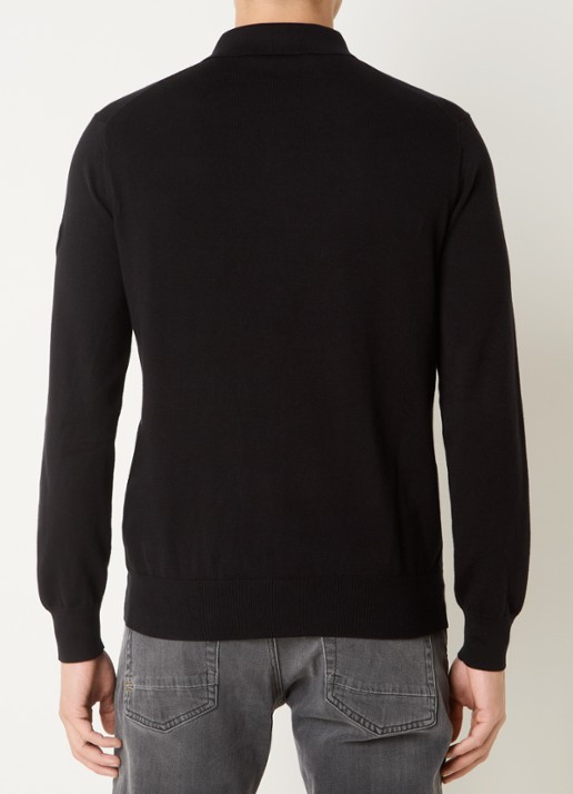 Airforce Regular fit polo met logo - achterkant 3 zwart
