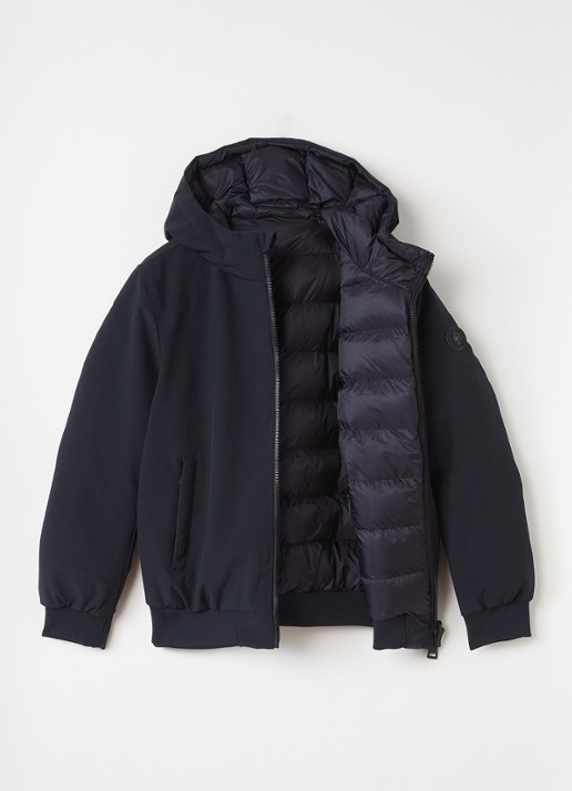 Airforce Reversible puffer jack  - voorkant 2 donkerblauw