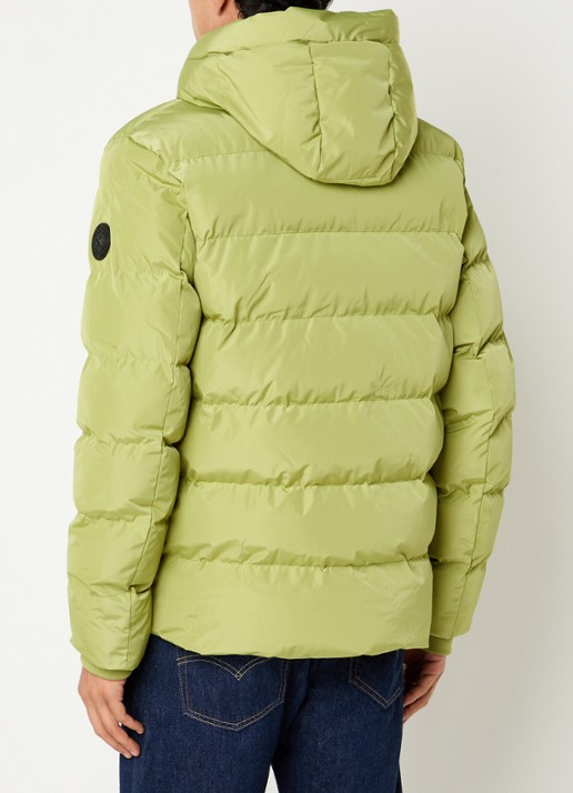 Airforce Robin puffer jack met capuchon - achterkant 4 mosgroen