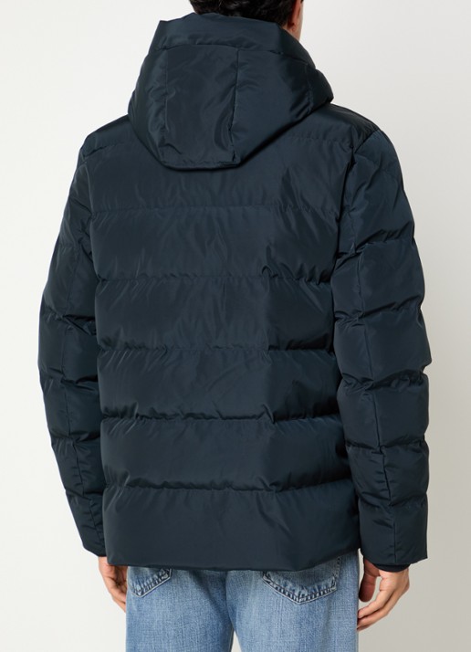 Airforce Robin puffer jack met capuchon - achterkant 4 donkerblauw