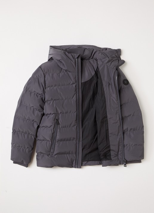 Airforce Robin puffer jack met capuchon - voorkant 2 grijs
