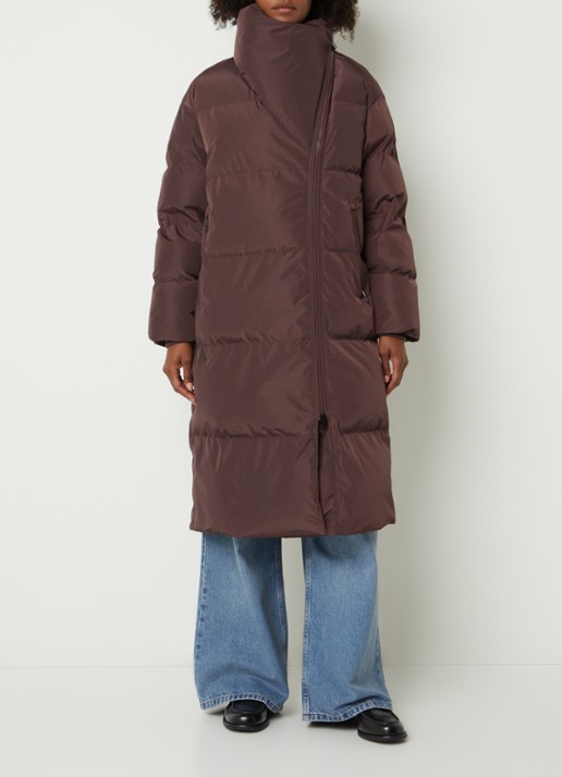 Airforce Ruby parka met steekzakken - detail 4 chocoladebruin