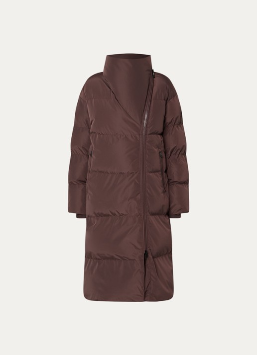 Airforce Ruby parka met steekzakken - voorkant 2 chocoladebruin