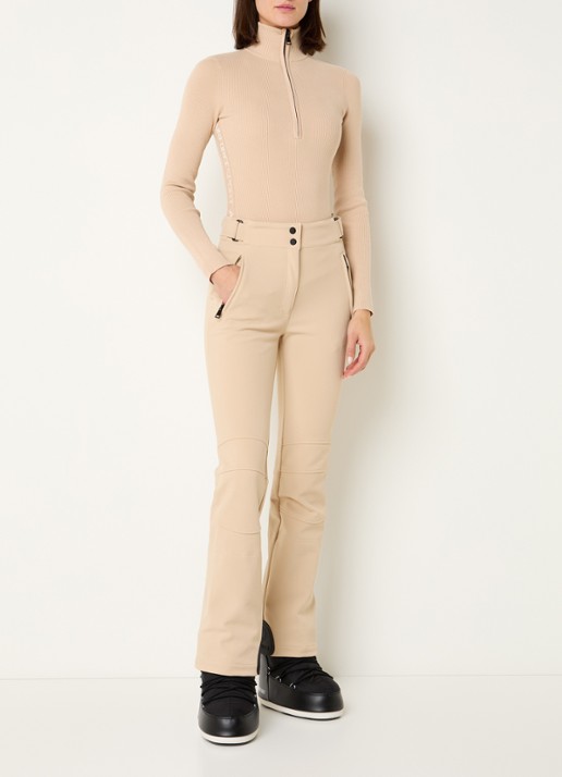 Airforce Ruby ribgebreide skipully met halve rits - voorkant 2 beige