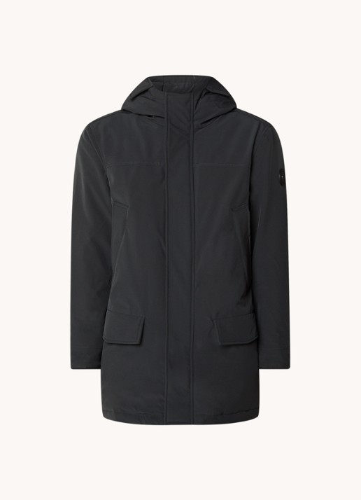Airforce Snow gewatteerde parka met capuchon - voorkant donkergrijs