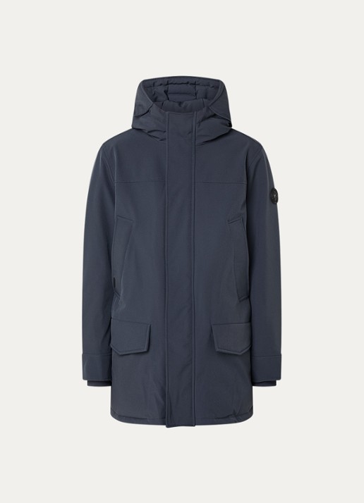 Airforce Snow gewatteerde parka met capuchon - voorkant 3 blauw