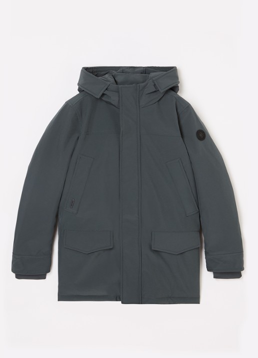 Airforce Snow gewatteerde parka met capuchon  - voorkant 2 olijfgroen
