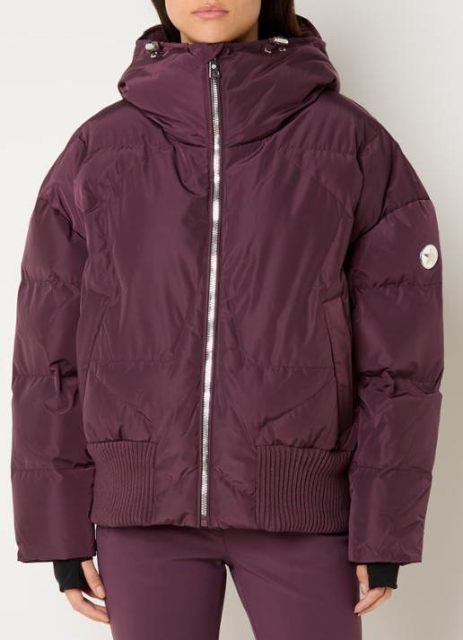 Airforce Snowstart ski-jas met capuchon en ritszakken - detail 4 bordeauxrood