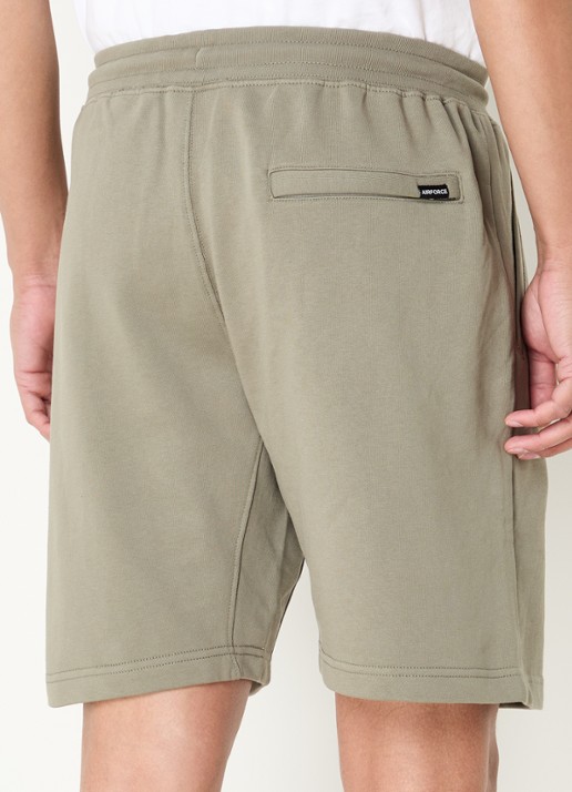 Airforce Straight fit korte joggingbroek met logo - achterkant olijfgroen