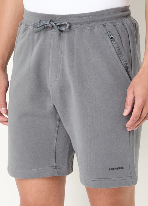 Airforce Straight fit korte joggingbroek van  katoen met logo