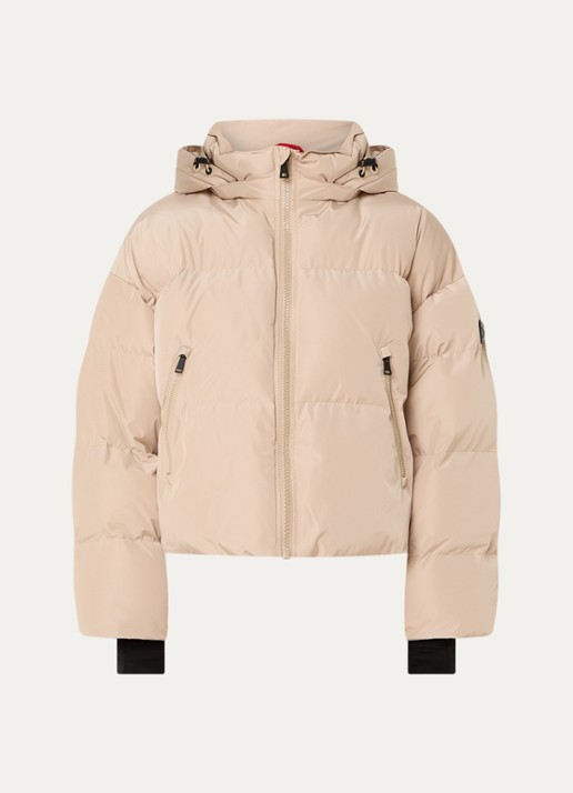 Airforce Sun Peaks ski-jas met afneembare capuchon en ritszakken - voorkant 5 beige