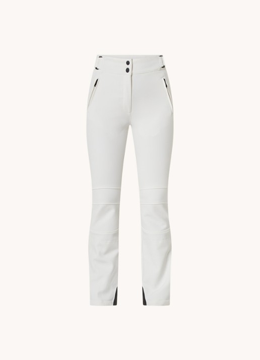Airforce Sundance Mountain high waist flared fit skibroek met ritszakken - voorkant 2 wit