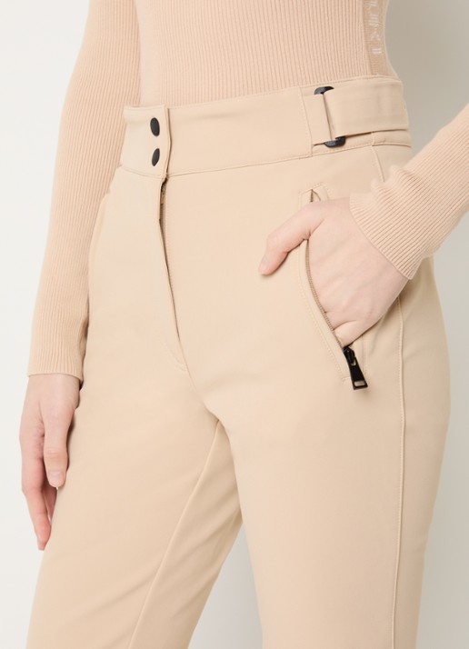 Airforce Sundance Mountain high waist flared fit skibroek met ritszakken - detail 4 beige