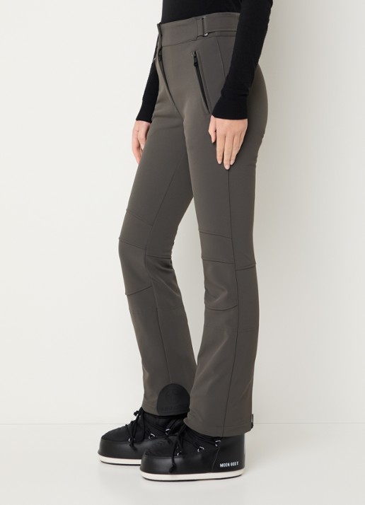 Airforce Sundance Mountain high waist flared fit skibroek met ritszakken - detail 5 lichtbruin