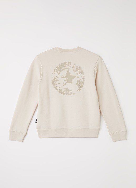 Airforce Sweater met logo- en backprint - voorkant 3 blauw