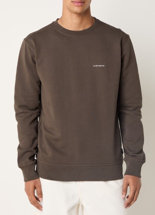 Airforce Sweater met logo