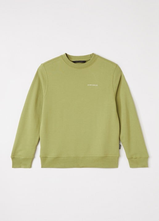 Airforce Sweater met logo