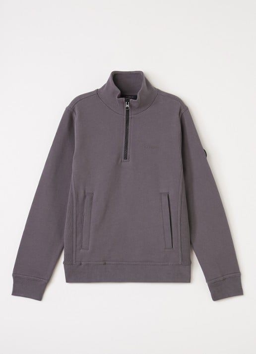 Airforce Sweater met opstaande kraag