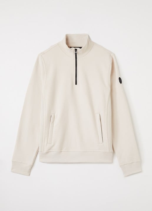 Airforce Sweater met opstaande kraag