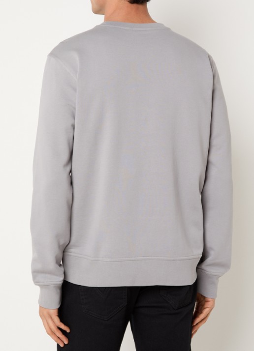 Airforce Sweater van  katoen met logo - achterkant 3 grijs
