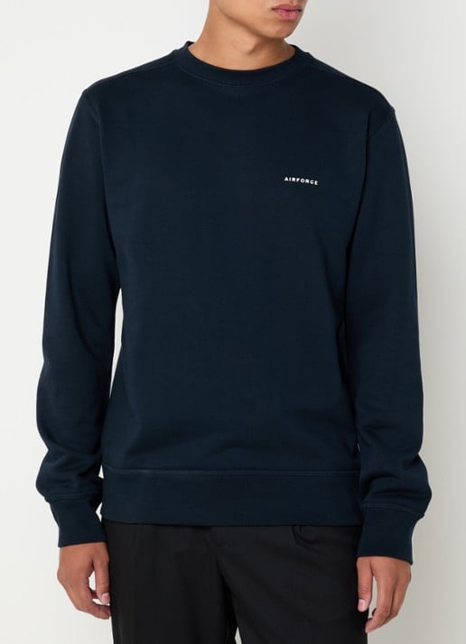 Airforce Sweater van  katoen met logo