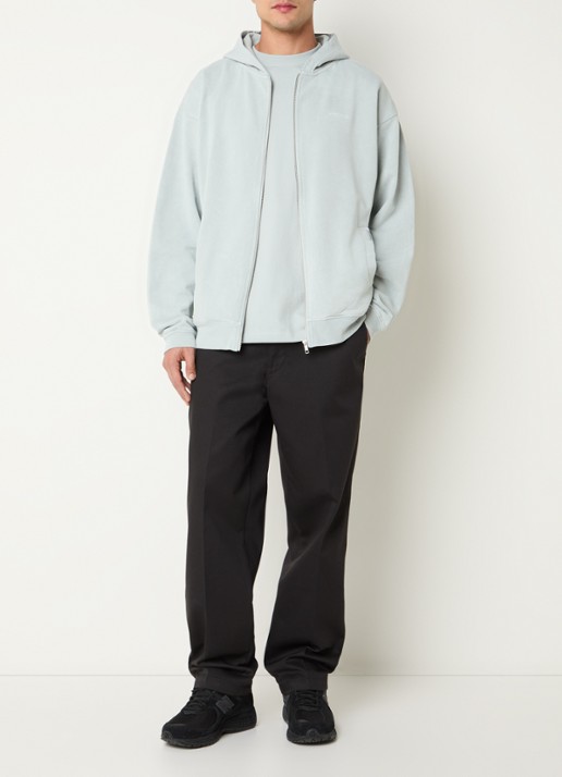 Airforce Sweatvest met logoborduring - voorkant 5 lichtblauw