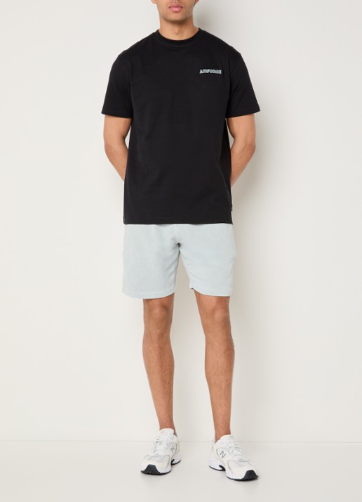Airforce T-shirt met borduring - voorkant 3 zwart