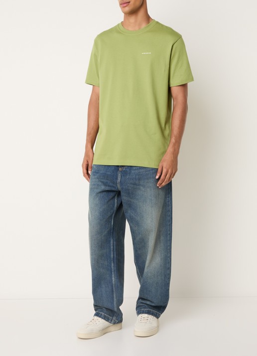 Airforce T-shirt met logo - voorkant 3 mosgroen