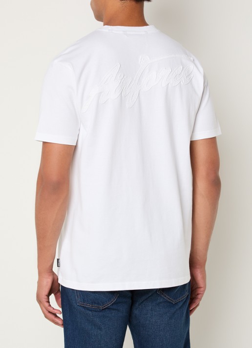 Airforce T-shirt met logoborduring