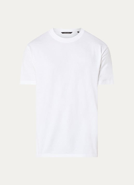 Airforce T-shirt met logoborduring - voorkant 2 wit