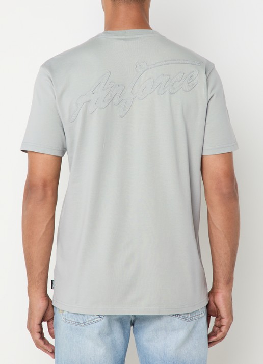 Airforce T-shirt met logoborduring